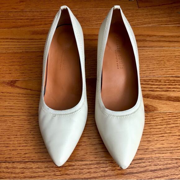 GENTLE SOULS by Kenneth Cole Dionne Pointed Toe Slip On Pumps Stone Women's 7.5M - Picture 4 of 12